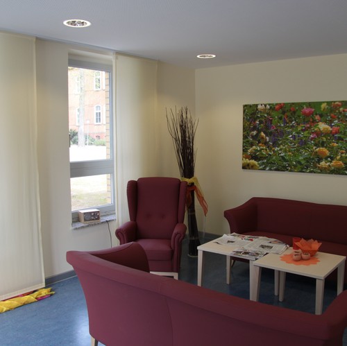 Wohnzimmer einer Hausgemeinschaft